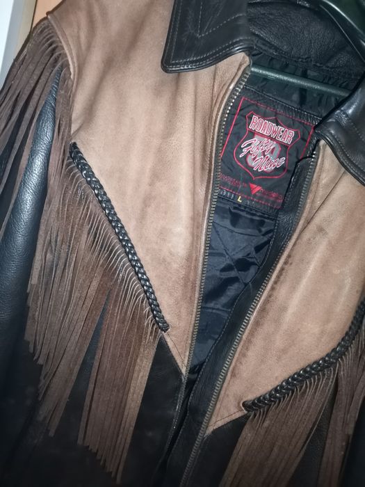 Casaco motard em pele