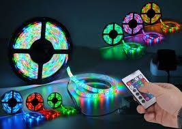 Rgb led.  Кольорова світодіодна лєнта.  Вологостійка . Лед стрічка
