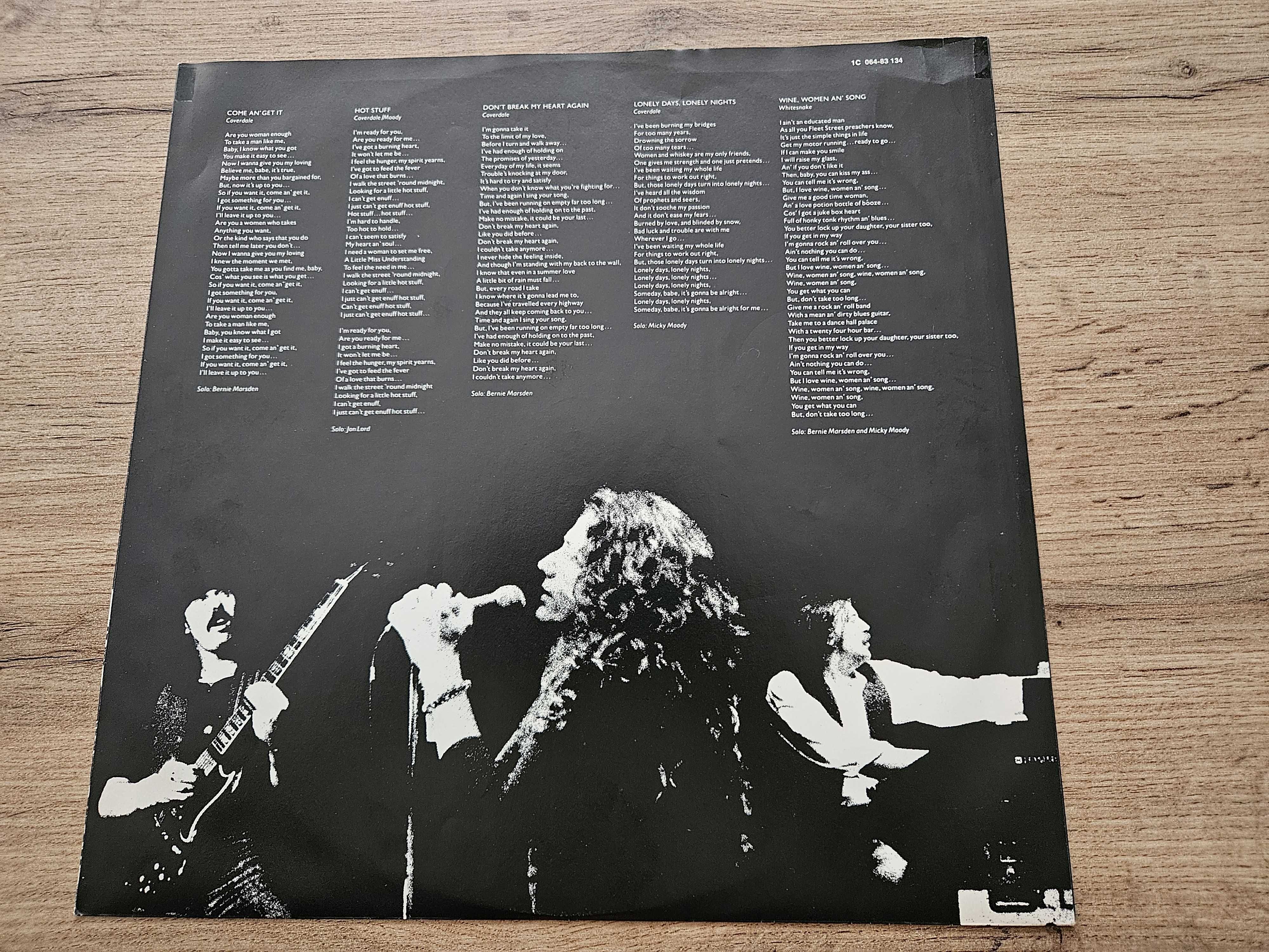 WHITESNAKE Come An' Get It LP 1981 Pierwsze Wydanie Super Stan