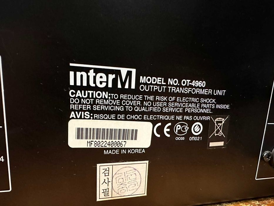 InterM OT-4960 Transformato 4 x 240W 100V