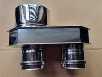 Rozdzielacz dwuścienny kwasoodporny 80/125 turbo typ A TD24/80/125
