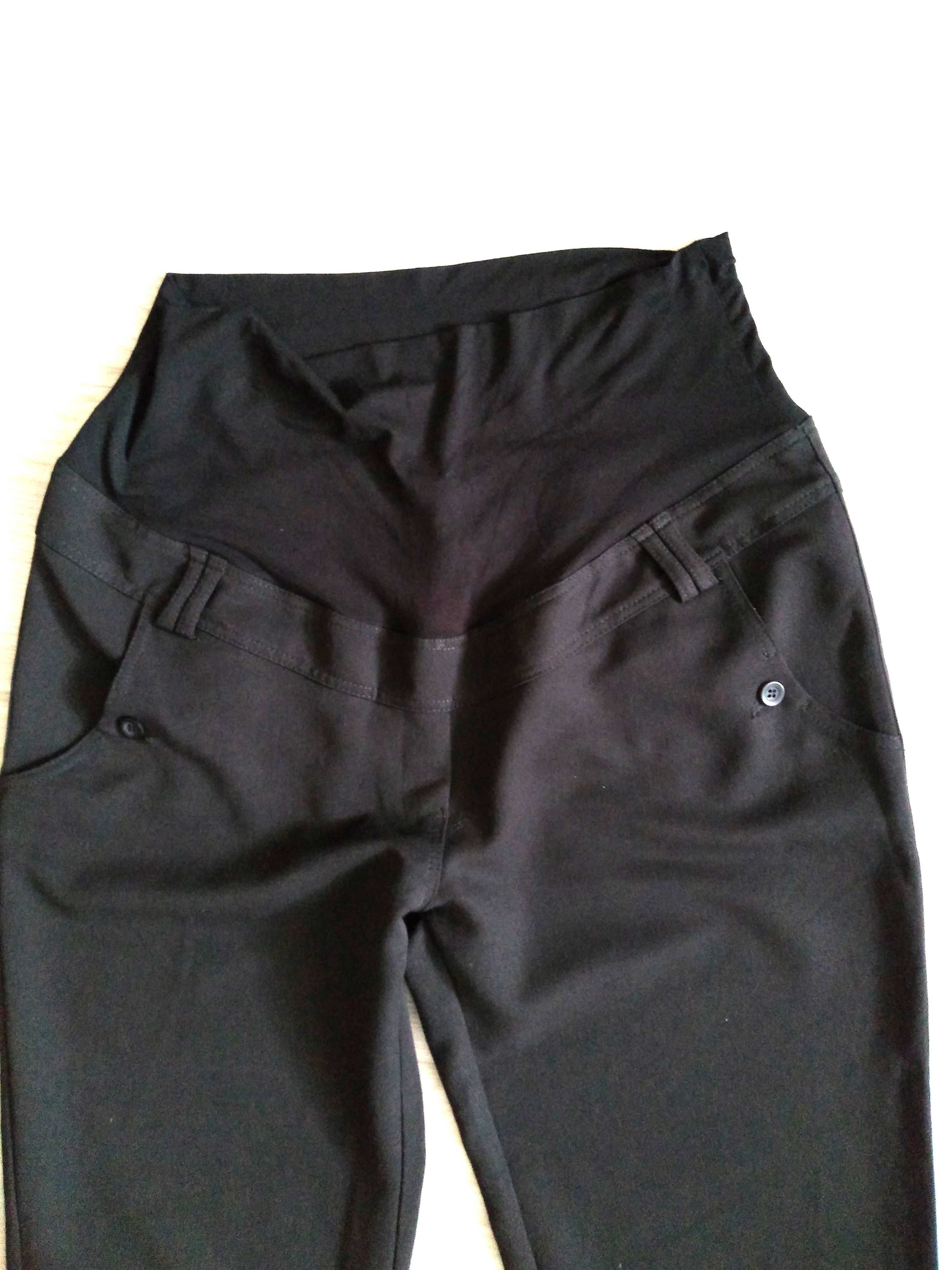 Happymum- Eleganckie czarne spodnie ciążowe - rozm XL