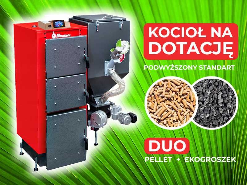 Piec, kocioł C.O. Ekopel 19 kW DUO na PELLET + ekogroszek 5 KLASA