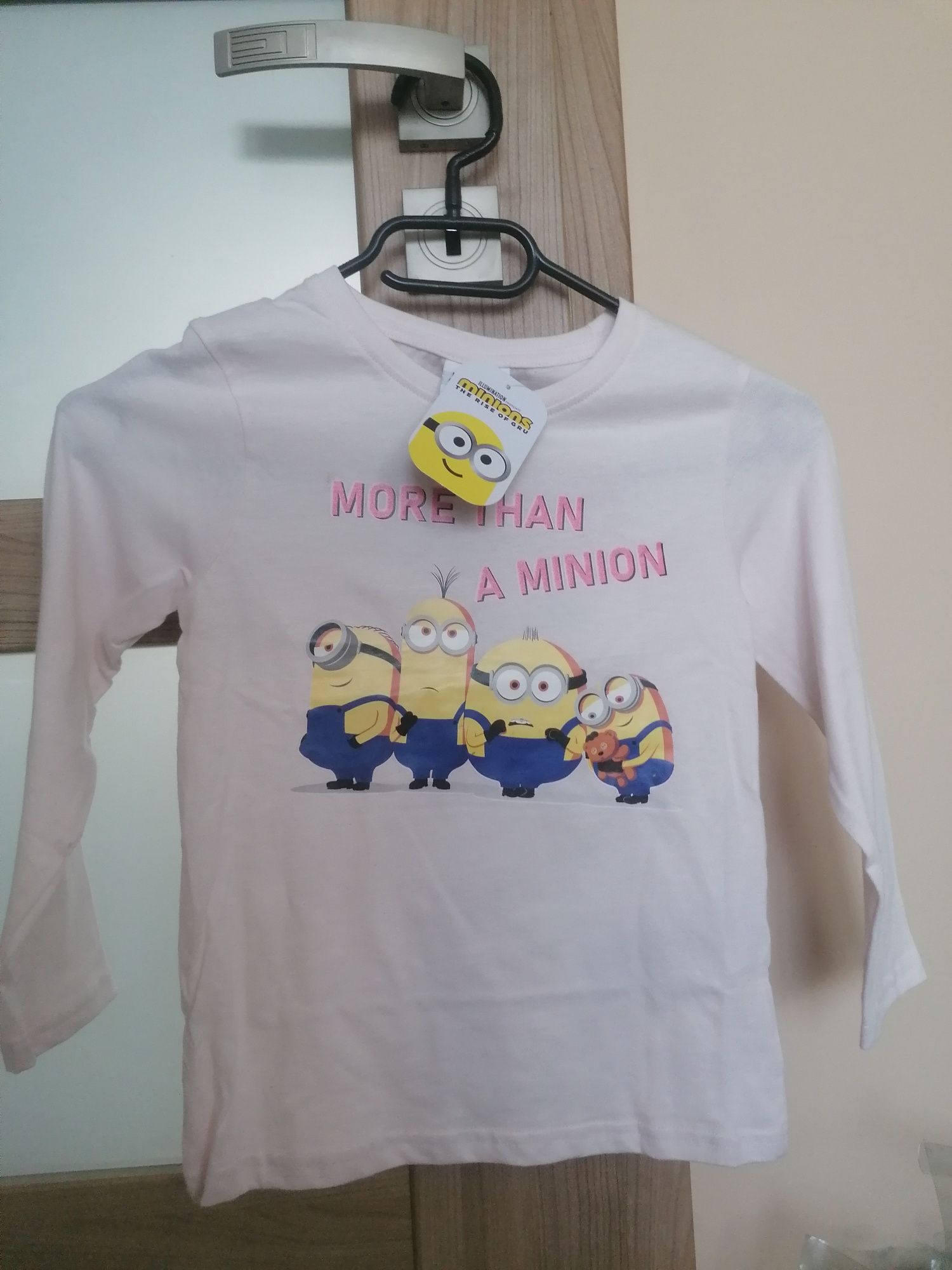 Dziecięca Bluzka koszulka z długim rękawem Minionki