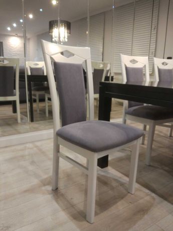 Krzesła bukowe białe