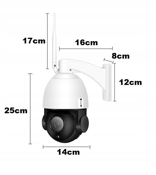 Kamera Obrotowa Zewnętrzna IP Wifi 30X Zoom Sony FULL HD
