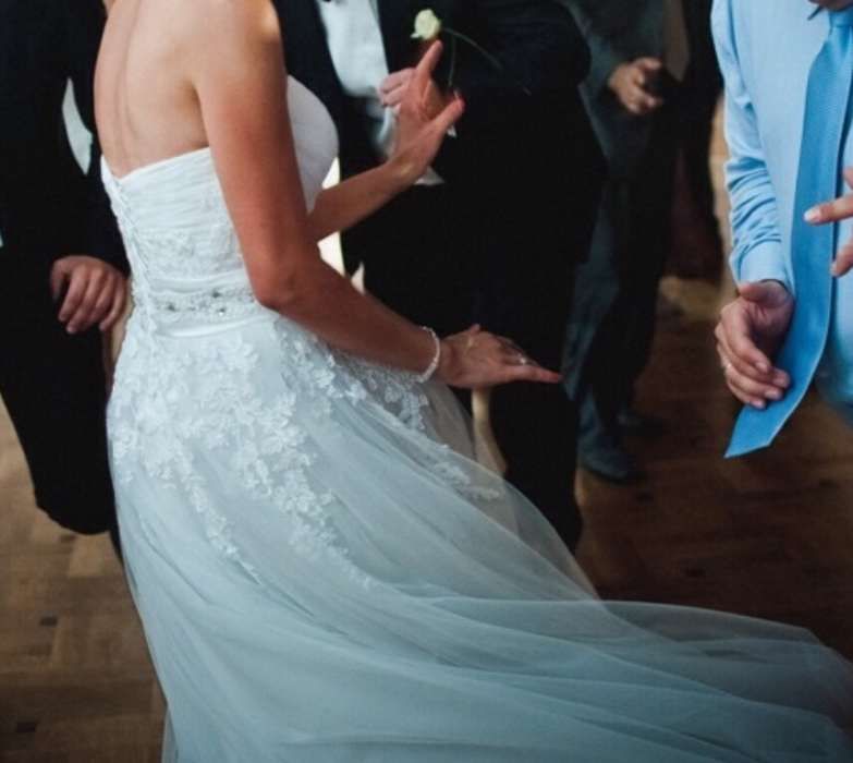 Suknia ślubna Elizabeth 34 36 (gorset, Swarovski, halka, welon, buty)