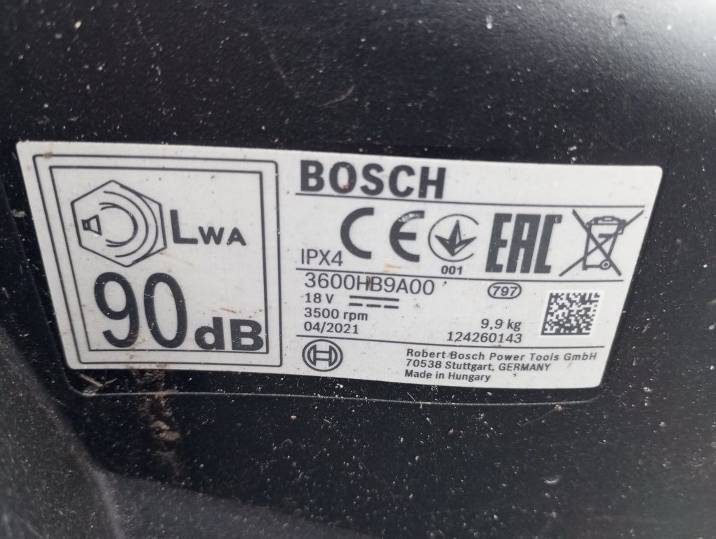 Kosiarka Bosch 18v akumulator  części ładna kosz obudowa 3600HB9A00