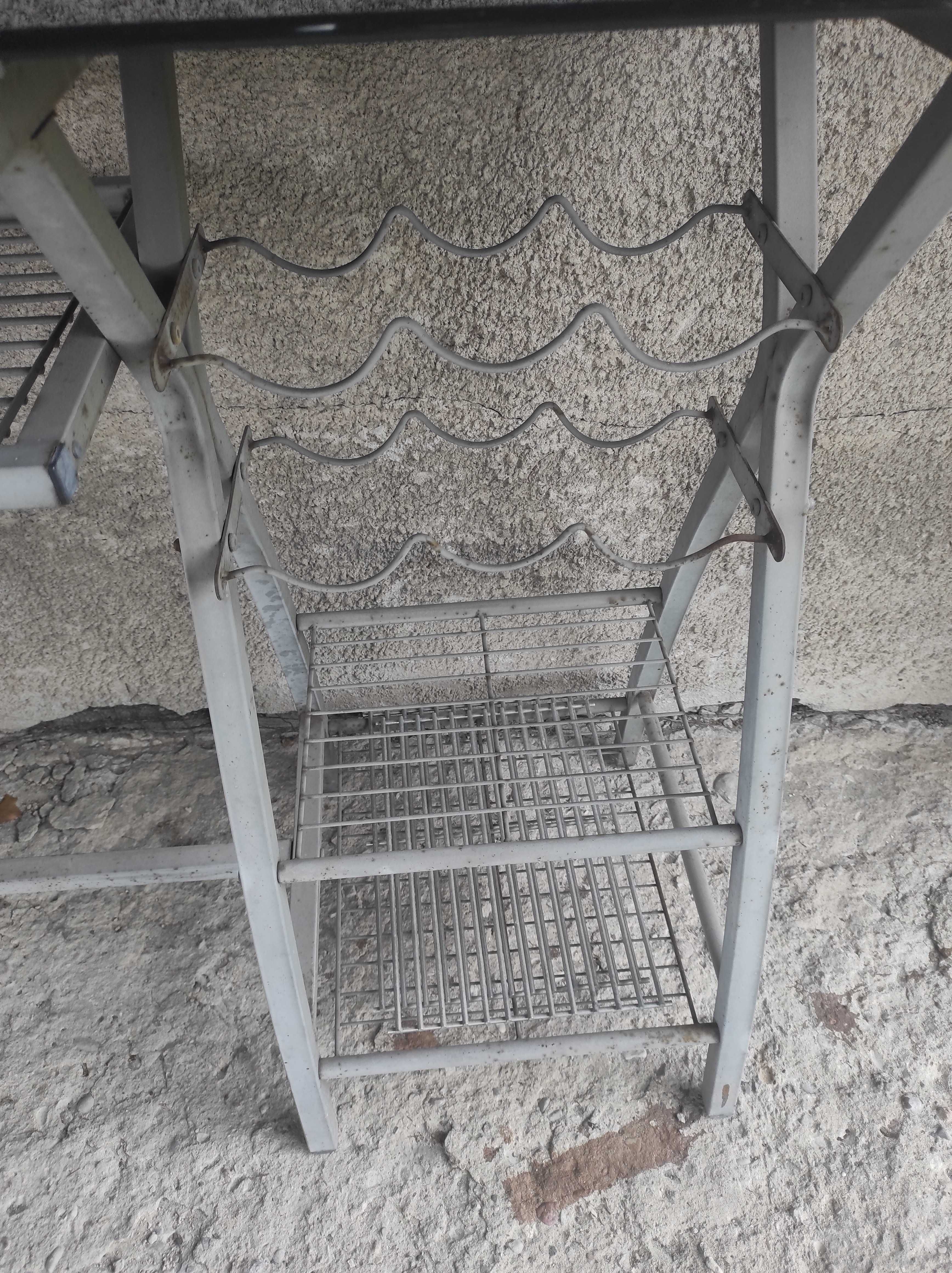 Bar barek do domu ogrodu na taras balkon blat z czarnego szkła