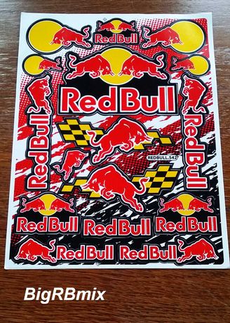 Naklejki Red Bull Monster Energy Rockstar Fox KTM Alpinestars BigRBmix