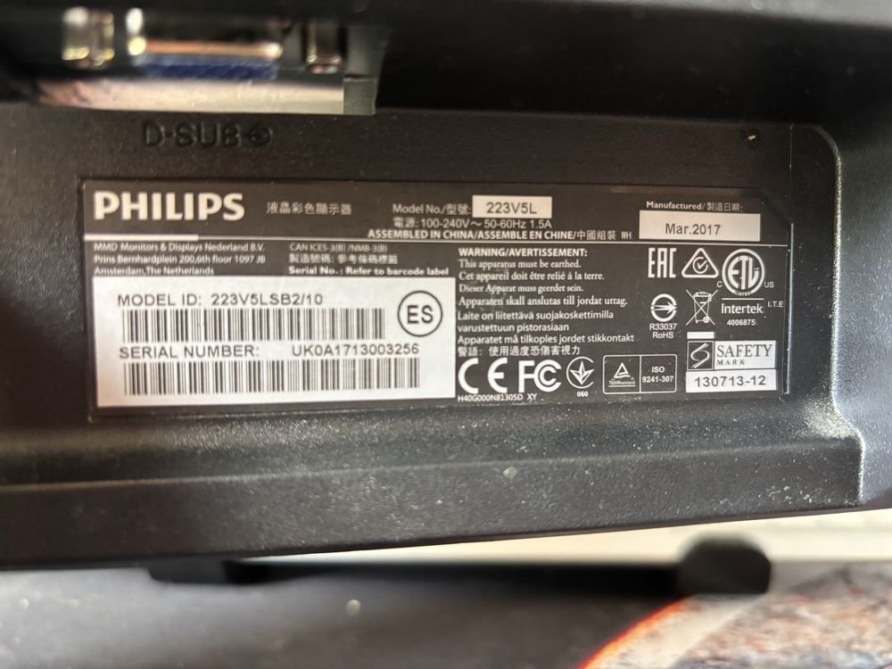 monitor philips 22cale