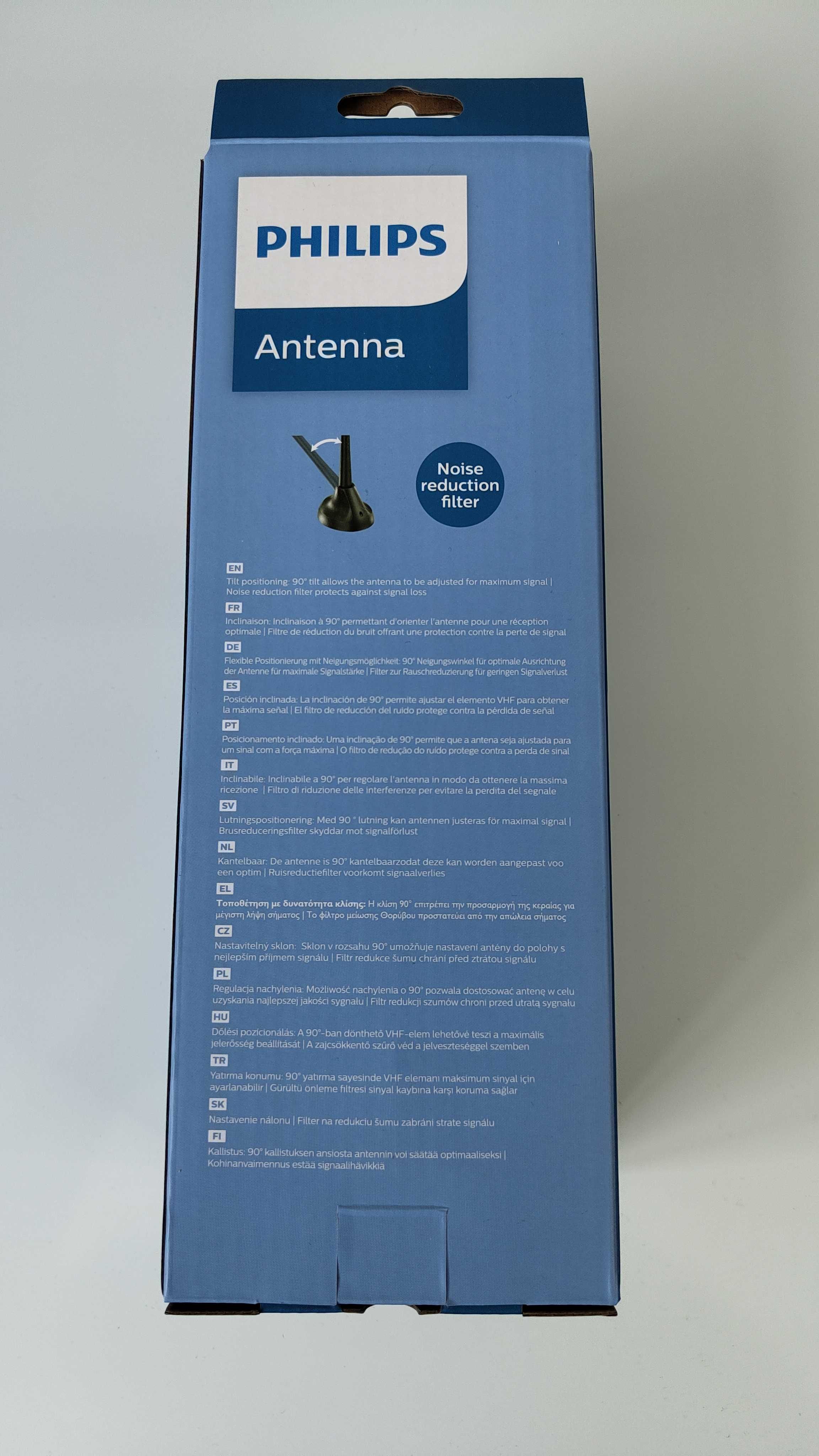 Philips cyfrowa antena wewnętrzna telewizyjna 4K DVB-T / T2