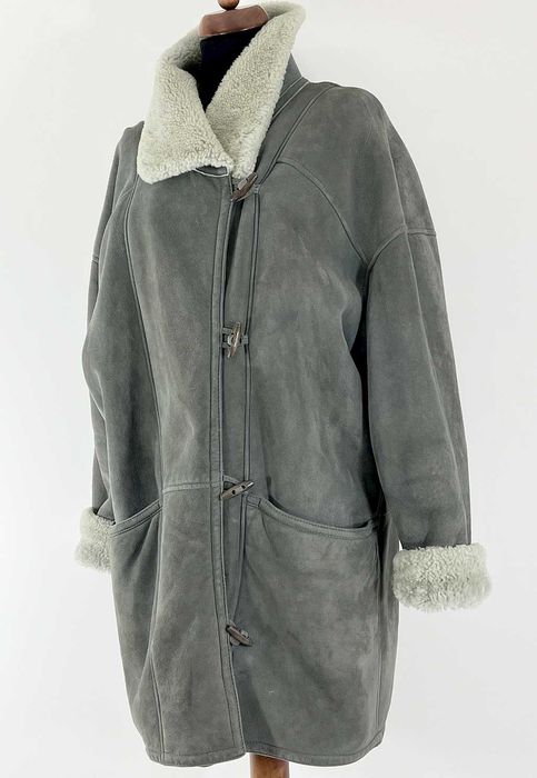 Kożuszek stalowy naturalne futro Rozmiar 40/42