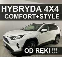 Toyota RAV4 Hybryda 222KM 4x4 Comfort Pakiet Style Dostępny od ręki ! 2135zł