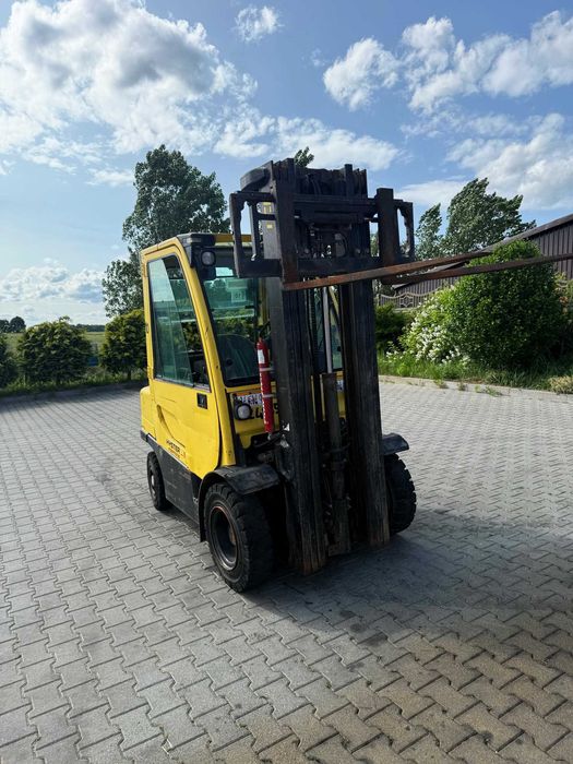 wózek widłowy HYSTER H2.5FT diesel Yanmar Triplex 5.50m kabina 9600mtg
