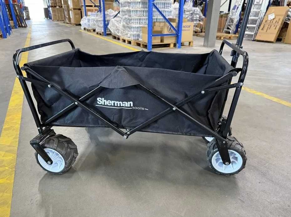 Wózek turystyczny campingowy plażowy transportowy - ślady użytkowania