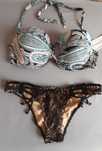 Bikini strój dwuczęściowy kąpielowy pusch-up brazyliany M 38 80b