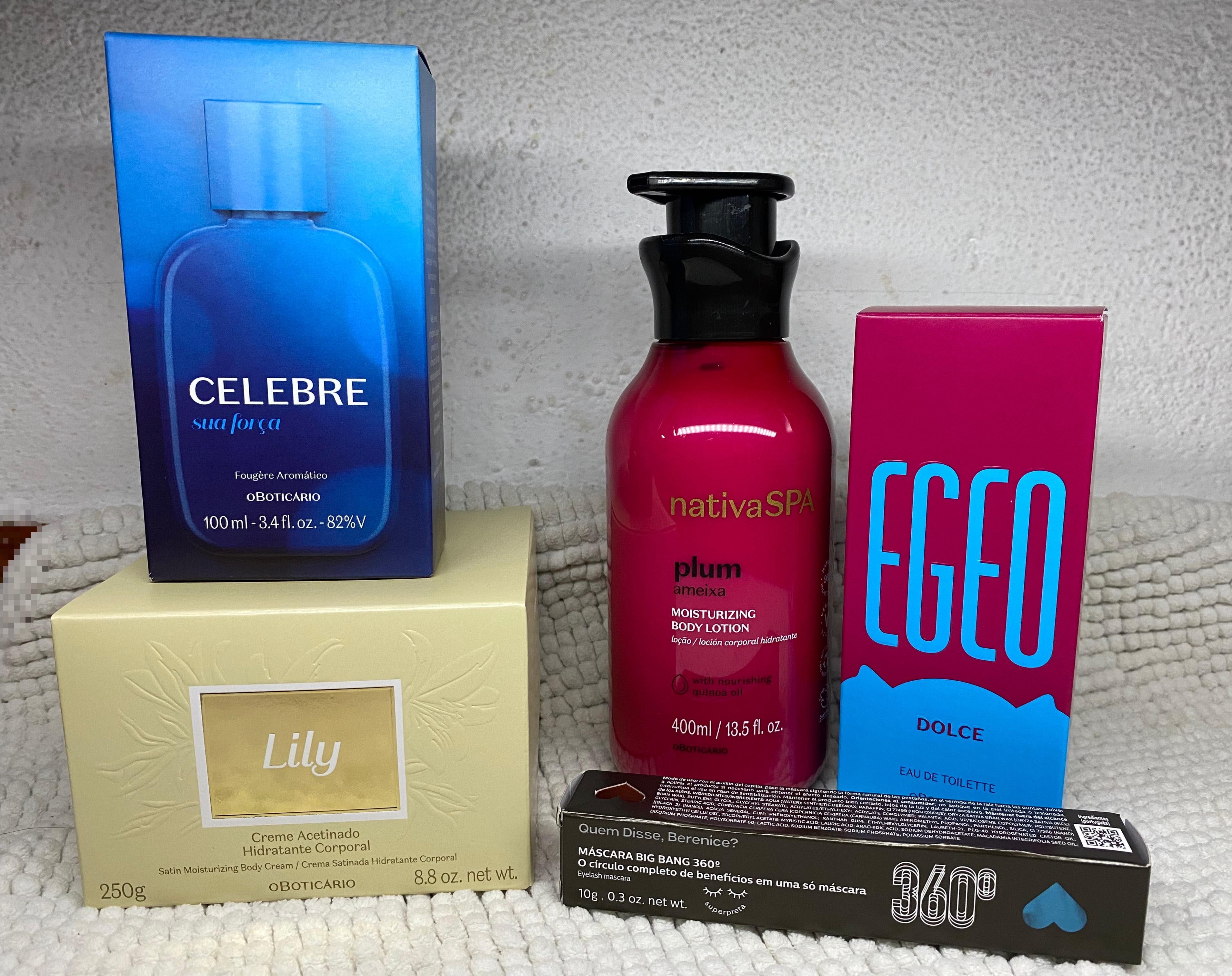 Produtos oboticário.