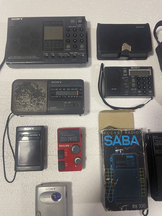Rádios de bolso e TV’s vintage, SONY, SANYO, SABA, PHILIPS, CASIO