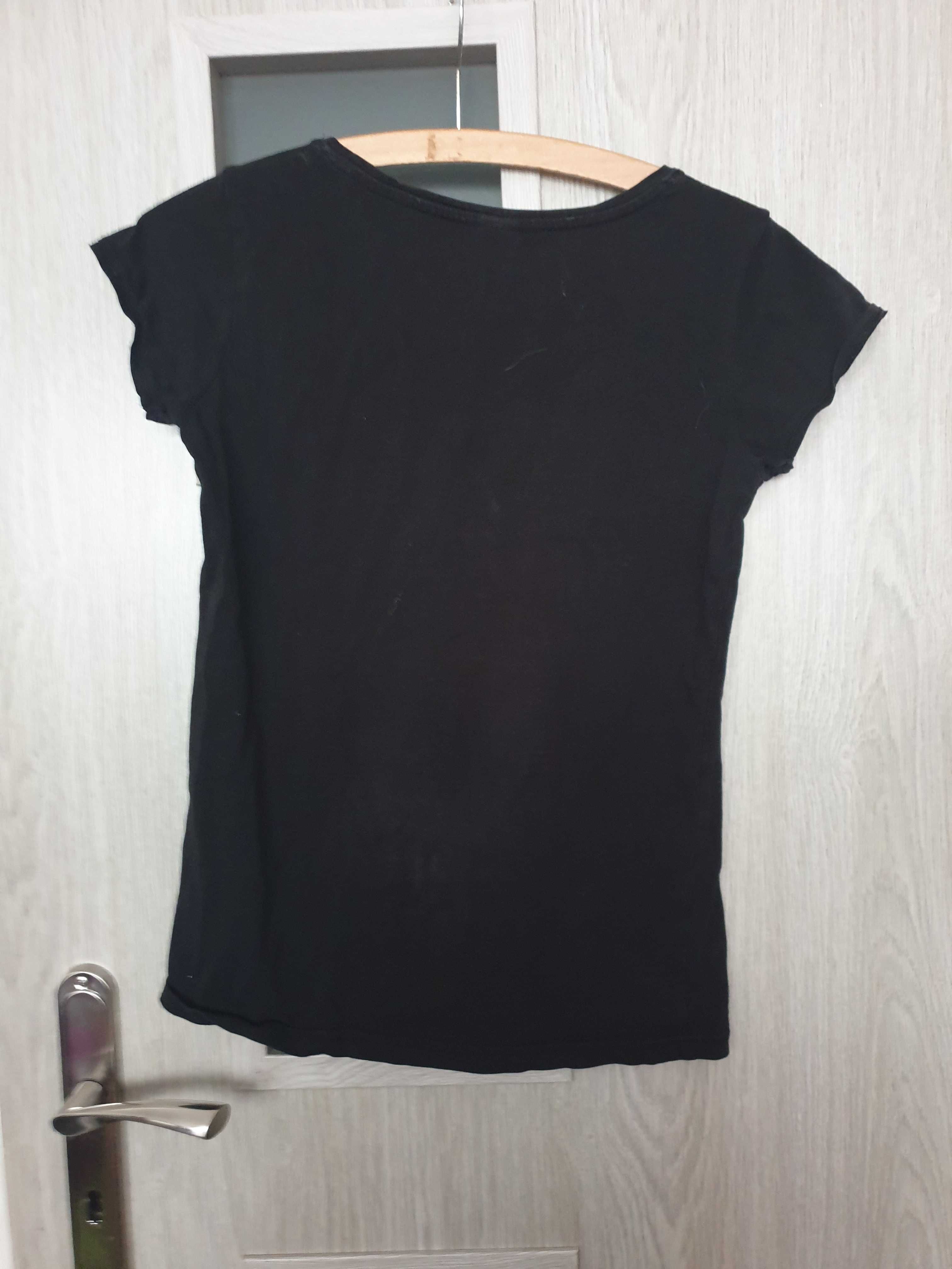 Czarny T-shirt 4F M slim