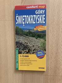 Mapa turystyczna Gór Świętokrzyskich laminowana 1:75 000 - nowa