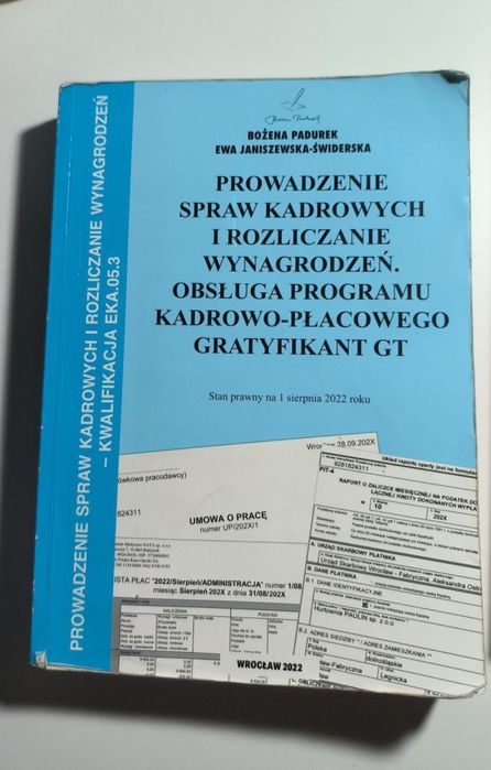 Prowadzenie spraw kadrowych gratyfikant ekonomia Bożena Padurek