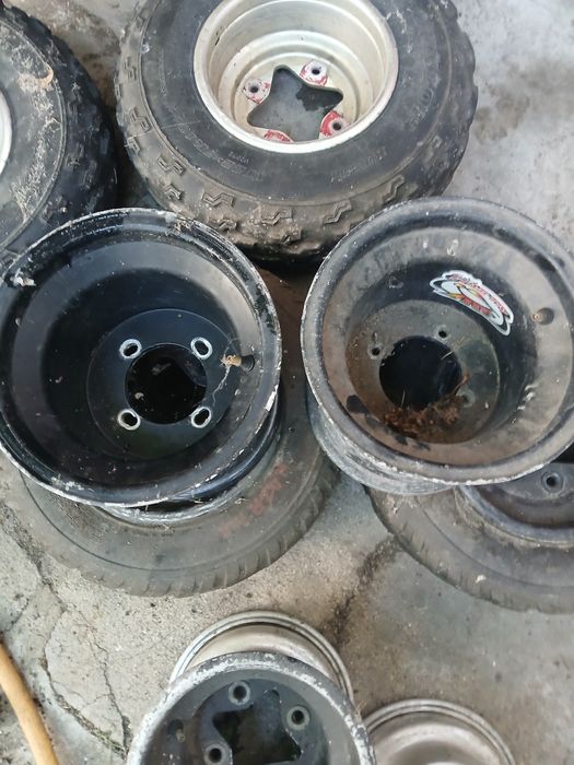 4 jantes 9 em alumínio moto4 e amortecedor de traz ltr