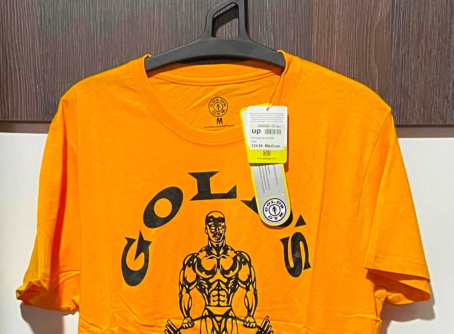 Новая Футболка Gold's Gym Голдс Жим Желтая Бодибилдинг Размер М M