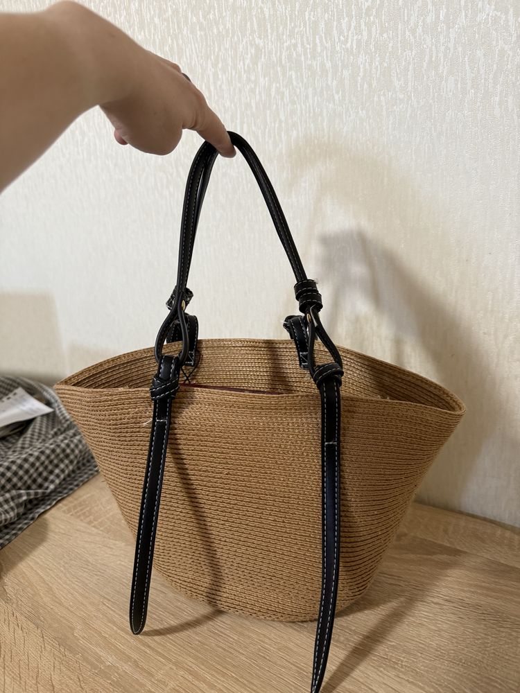 Сумка плетена літня Zara