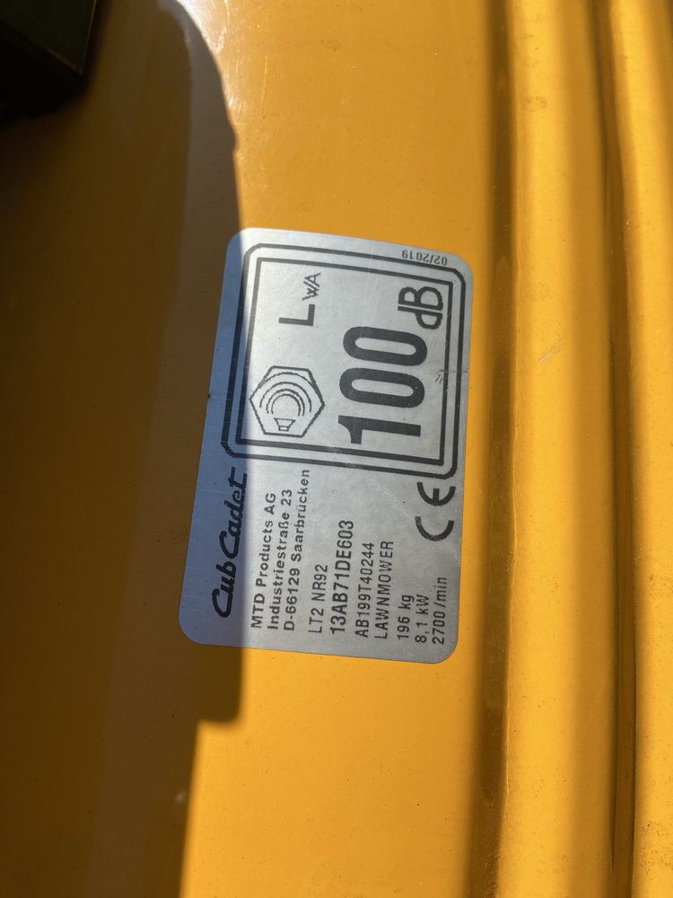 Kosiarka traktorek Cub Cadet
