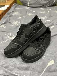 Чоловічі Кросівки Nike Air Jordan x Travis Scott 1 Low Black