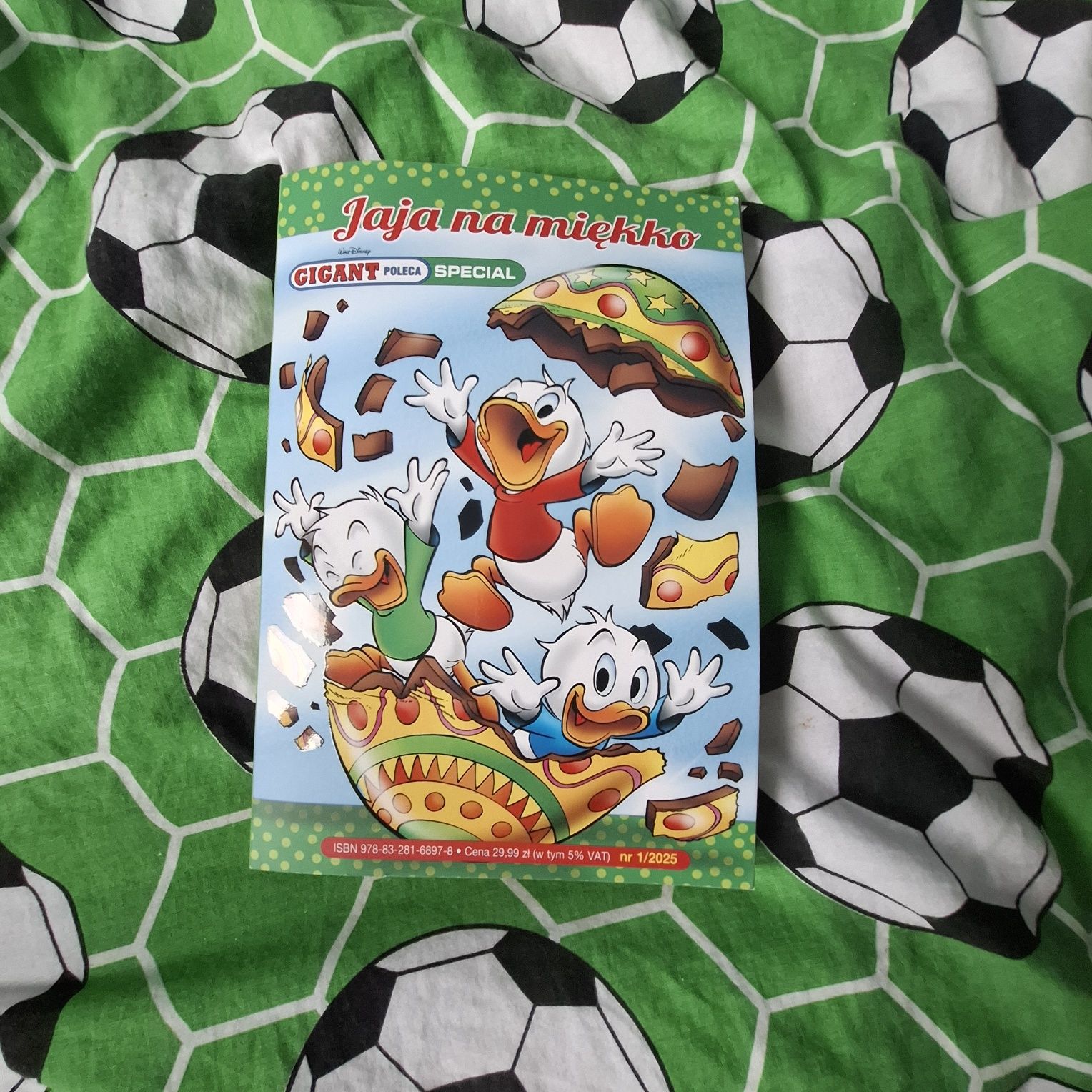 Książka kaczor Donald Jaja na miekko NOWA