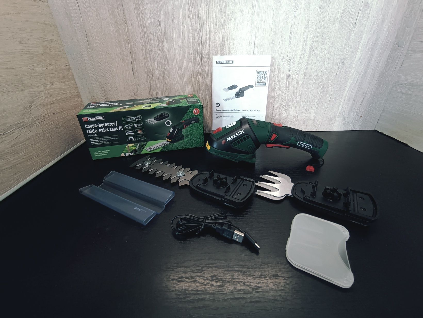 Акумуляторні ножиці для трави та кущів  Parkside PGSA 4 A2