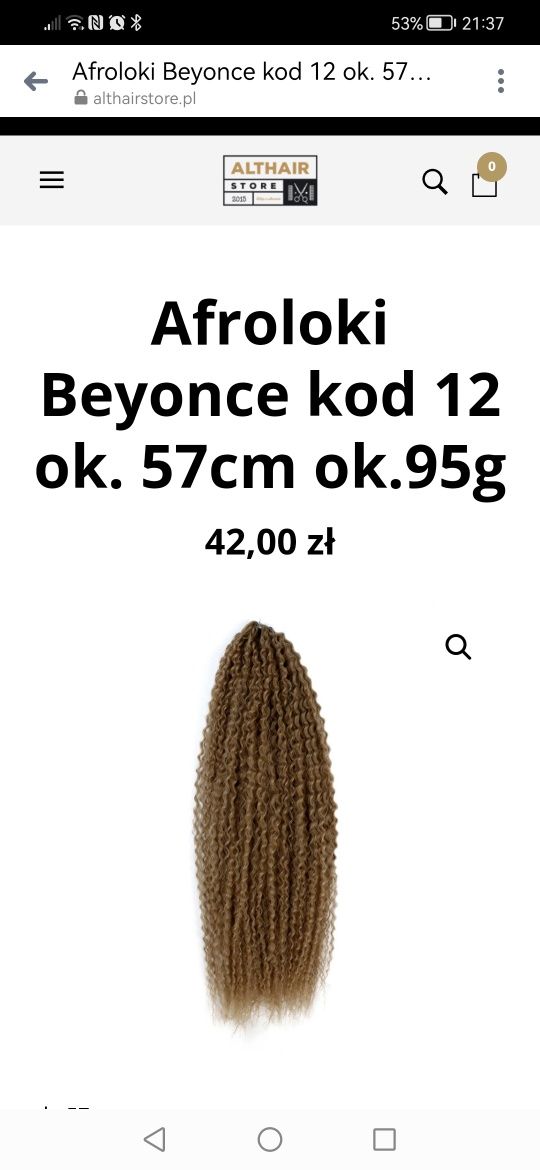 Nowe afroloki, włosy