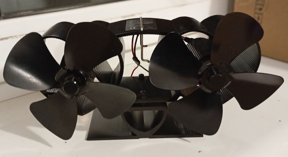 Термоелектричний вентилятор для камінів,буржуйок,печей