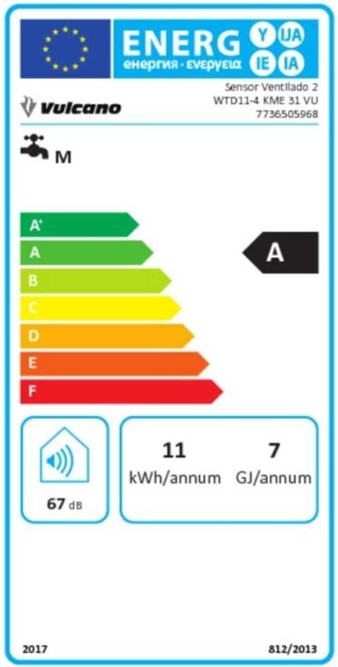 Esquentador Ventilado Vulcano WTD 11-4 KME 31 VU Butano Propano