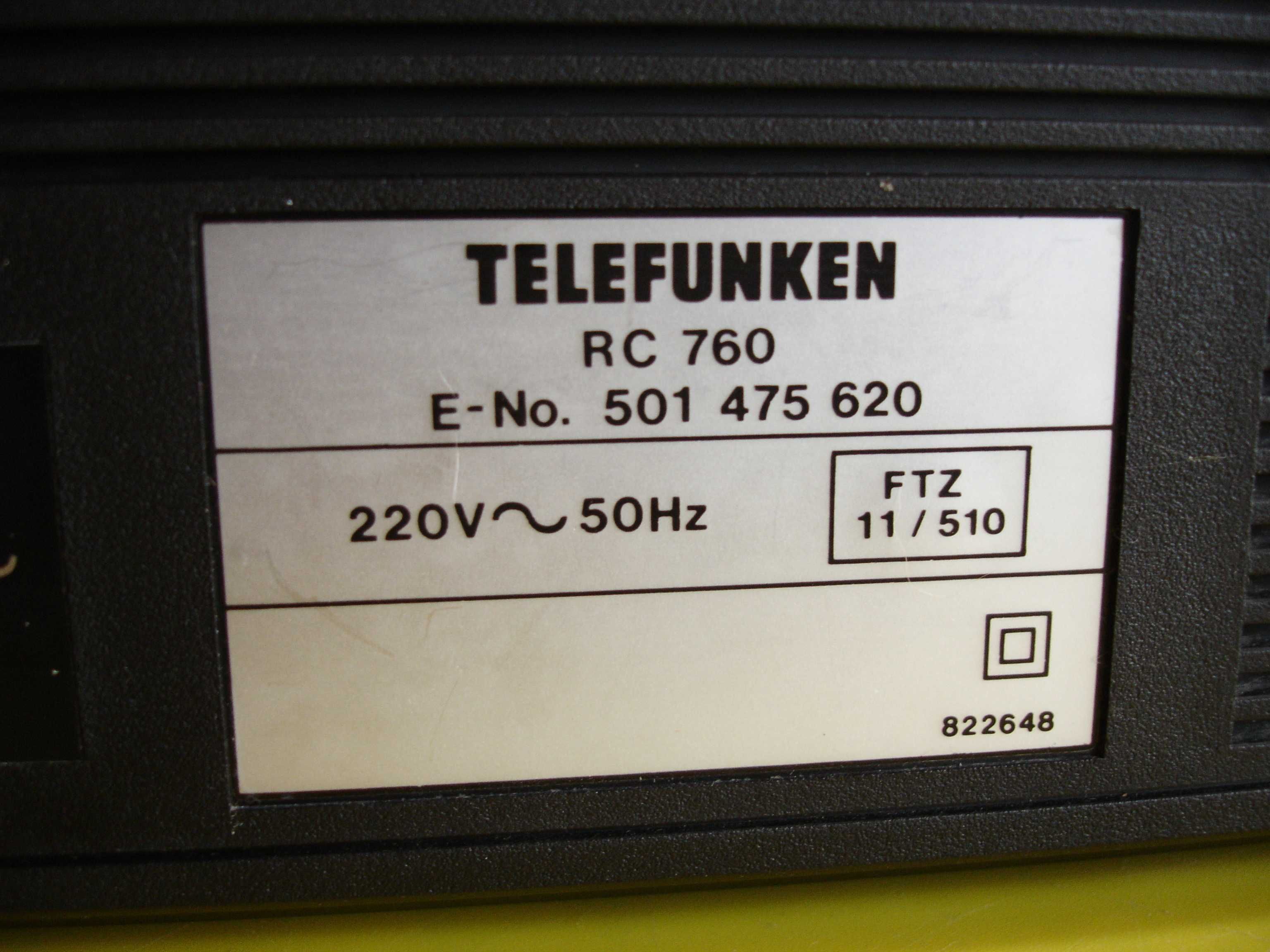 Radiomagnetofon TELEFUNKEN RC-760