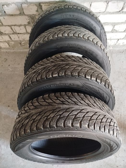 Резина r16 205 60 nokian зимняя 24г 4шт
