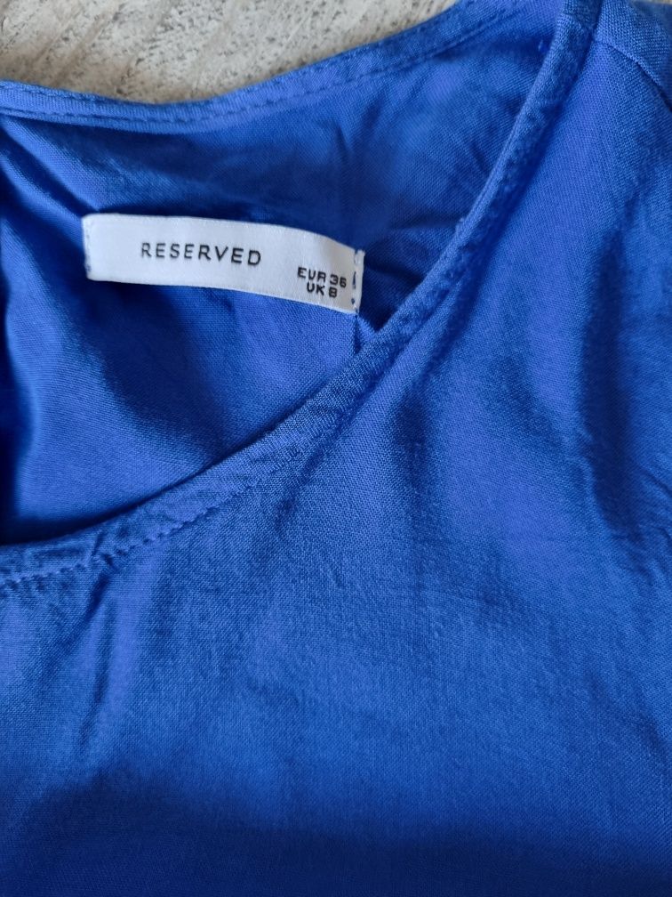 Niebieska chabrowa bluzka Reserved