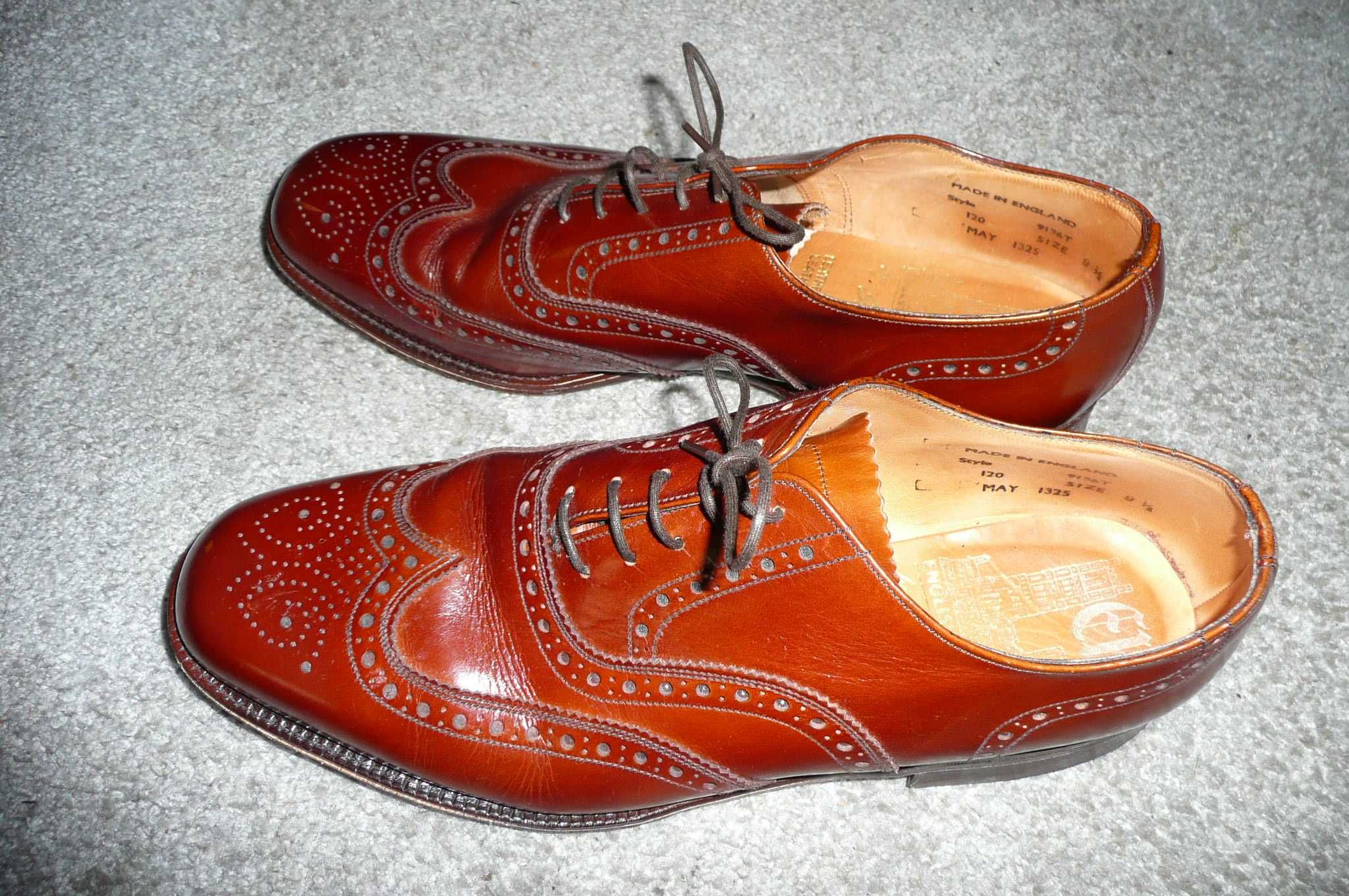 Buty  ze skóry  oxford SANDERS ENGLAND 9 1/2