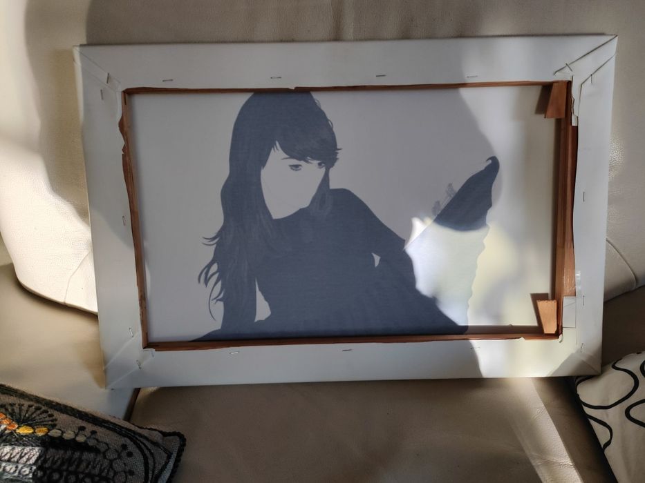 Obraz  "dziewczyna w czerni"