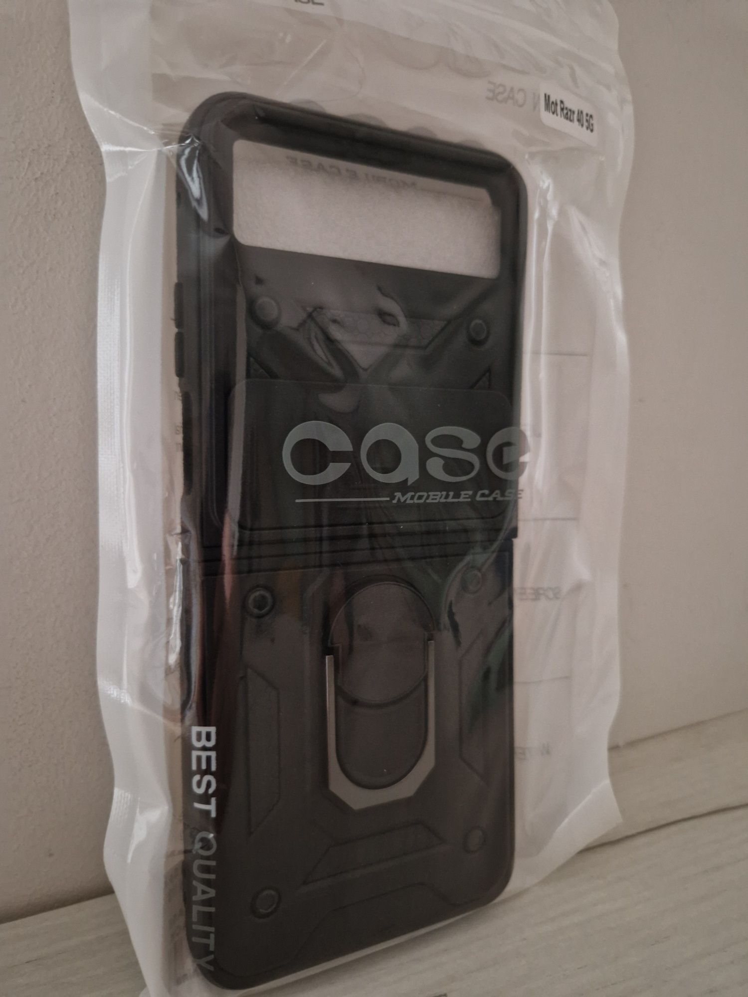 Slide Camera Armor Case do Motorola Razr 40 5G Czarny