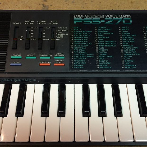 Yamaha pss 270 keyboard