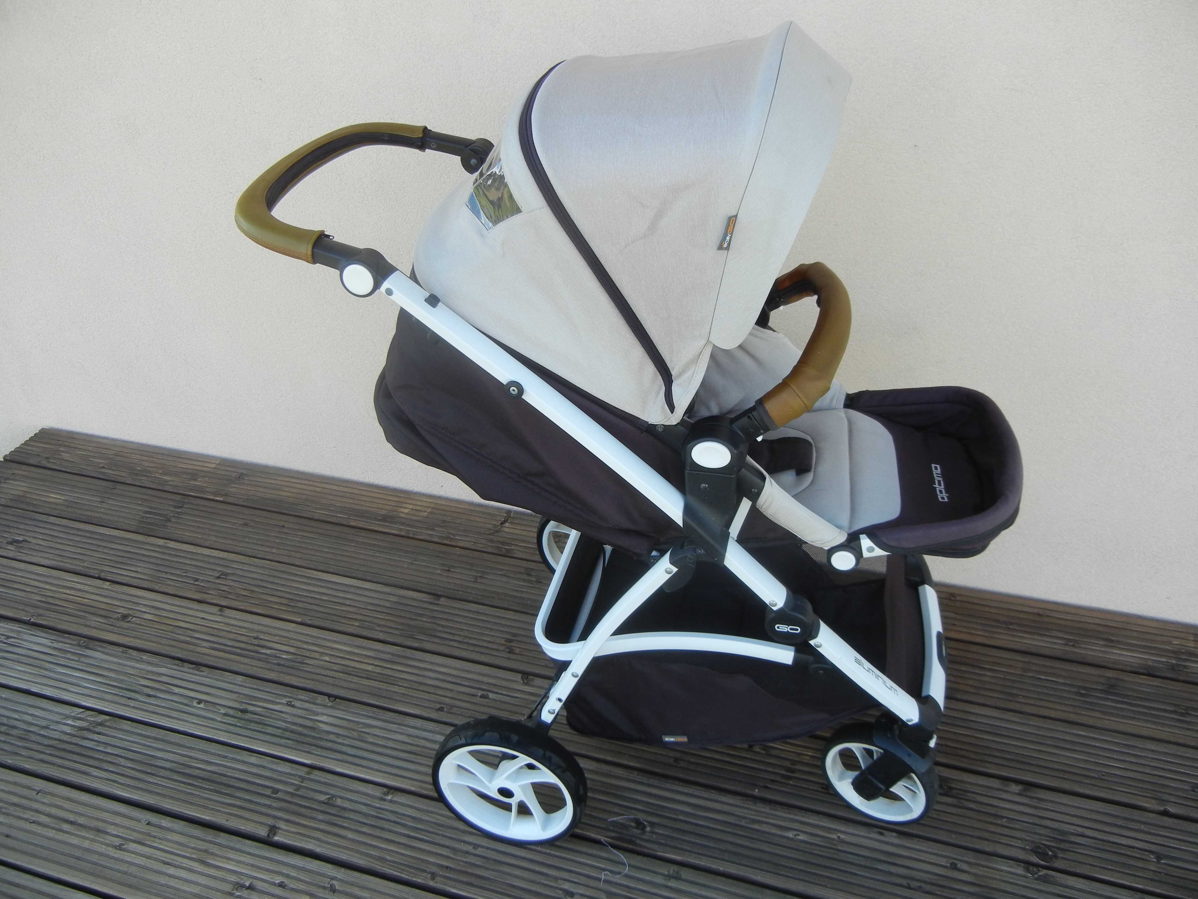 nowoczesny aluminiowy wózek spacerowy Optimo EasyGo