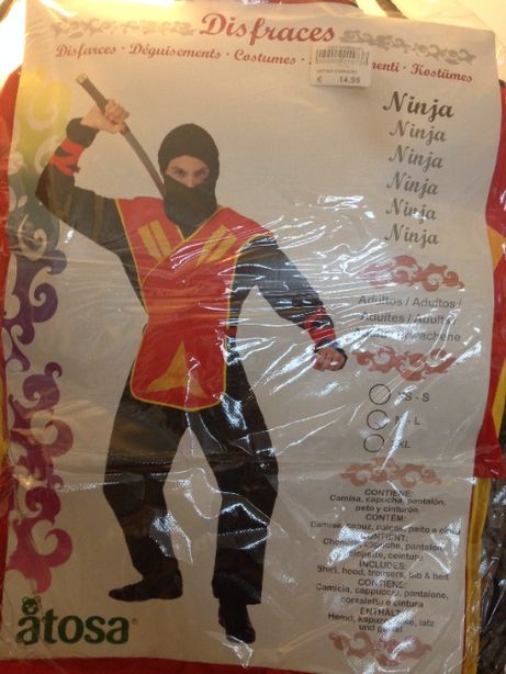 Fato de Carnaval - o Ninja