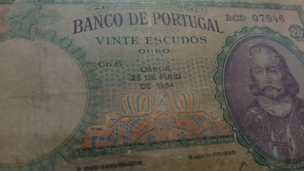 Nota de 20 Escudos de 1954