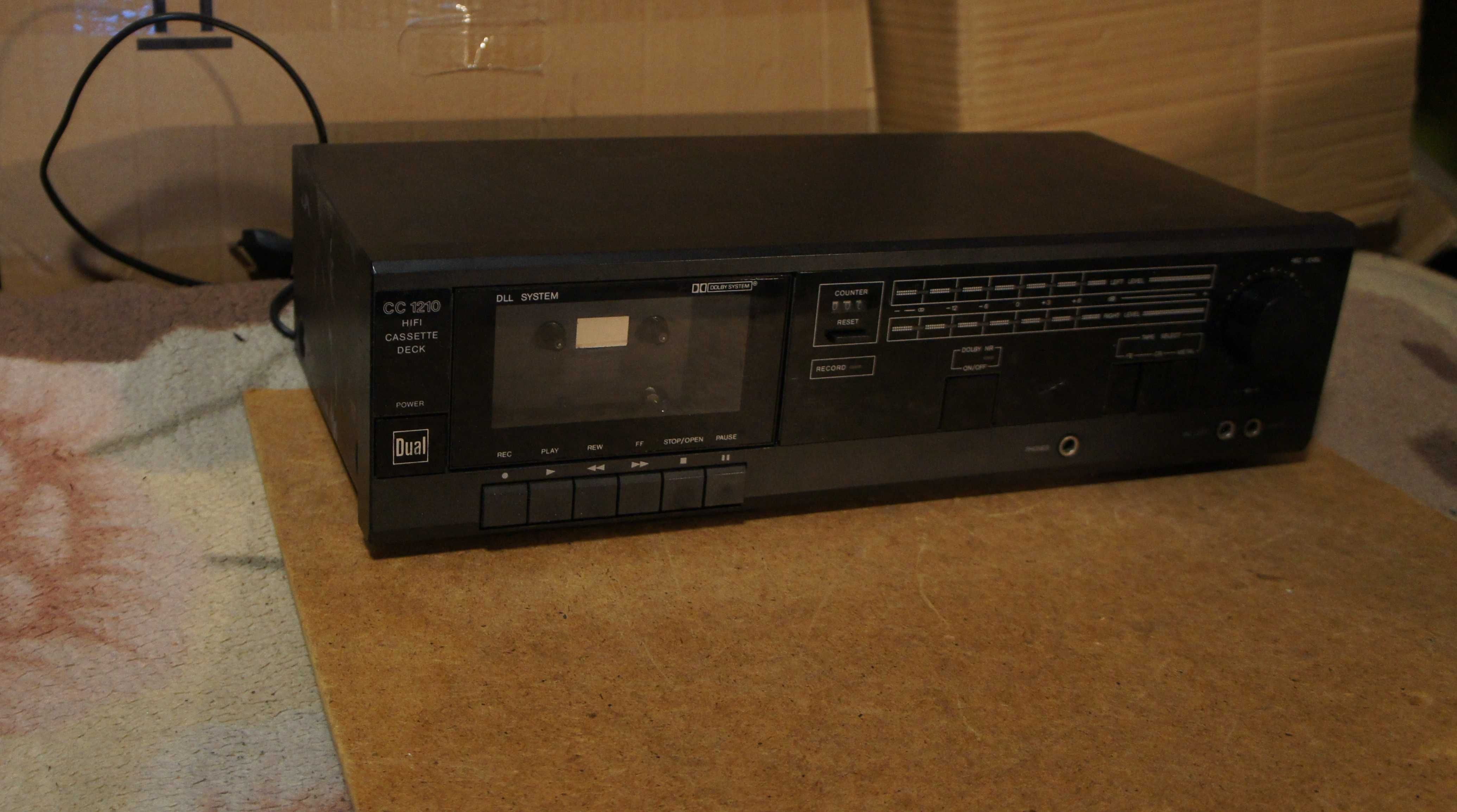 Vintage Dual Deck Magnetofon kasetowy po serwisie z gwarancją