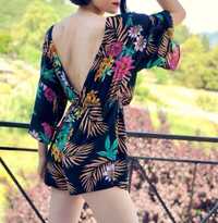 Kombinezon jumpsuit boho floral