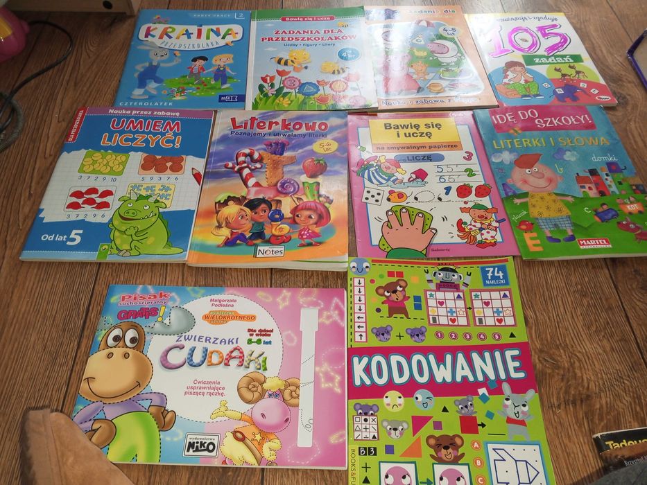 Tanio 10 książek dla 4-5 i 6 latków.