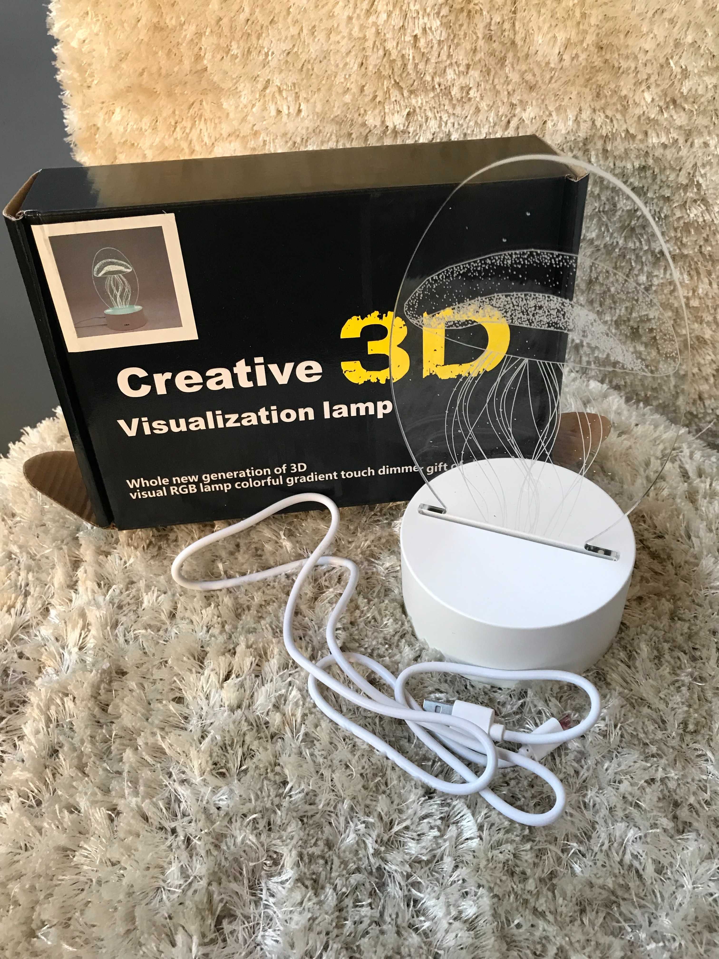Lâmpada decorativa 3D
